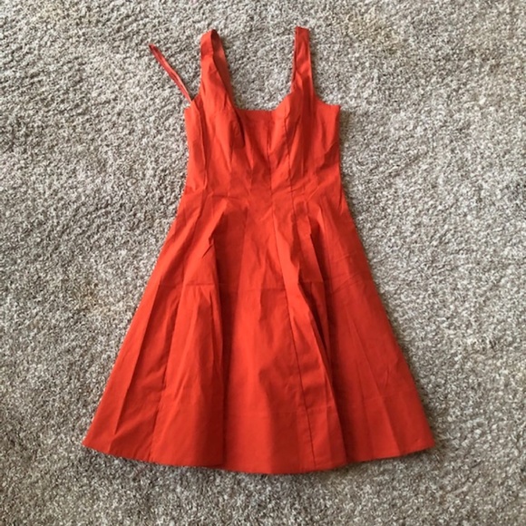 EUC STAUD Well Mini Dress Rust Sz6 - Picture 5 of 7